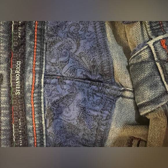 Stefano Ricci straight leg denim jeans custom hand painted dragon 🐉 - Picture 6 of 16